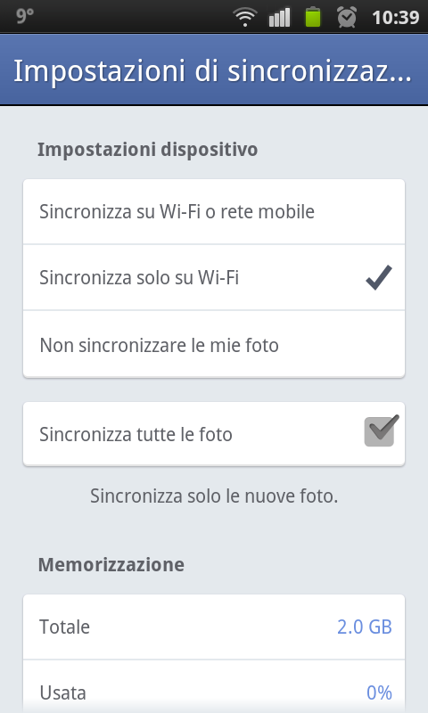 FOTO SINCRONIZZATE DA FACEBOOK SCARICARE