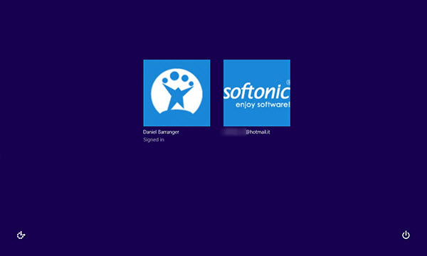 Scegli utente Windows 8