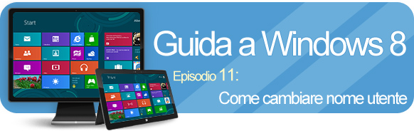 Come cambiare nome utente in Windows 8