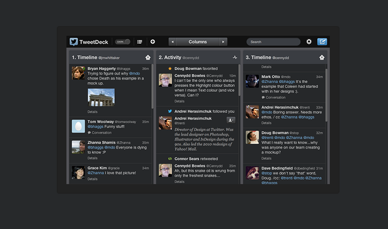 Immagine dell’articolo: TweetDeck si rifà il look…