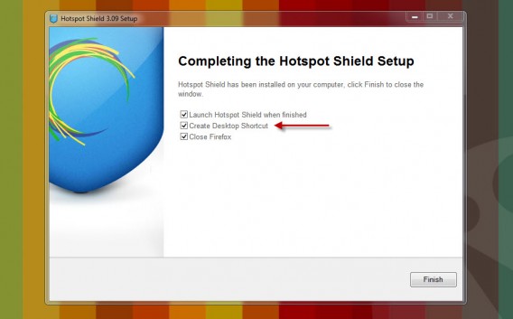 Crea desktop shortcut
