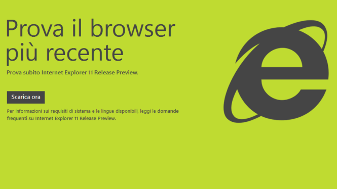 Microsoft lancia l’ultima beta di Internet Explorer 11 per Windows 7