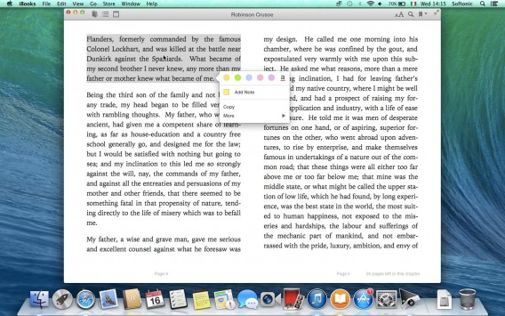 iBooks - evidenziatori e note