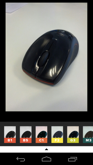 Coleção de filtros disponíveis