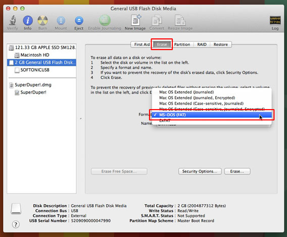 mac disk protected on windows format