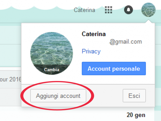 ACCEDERE A GMAIL CON ALTRO ACCOUNT visual data 7
