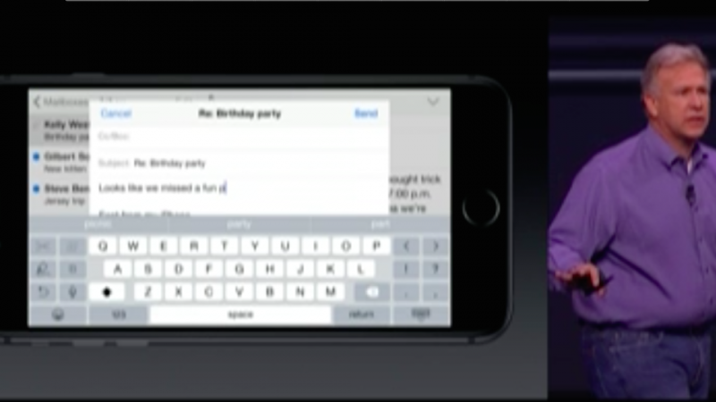 iOS8、9月17日に提供開始 iPhone4S以降に対応 電子決済システム搭載、横画面操作・入力が可能に