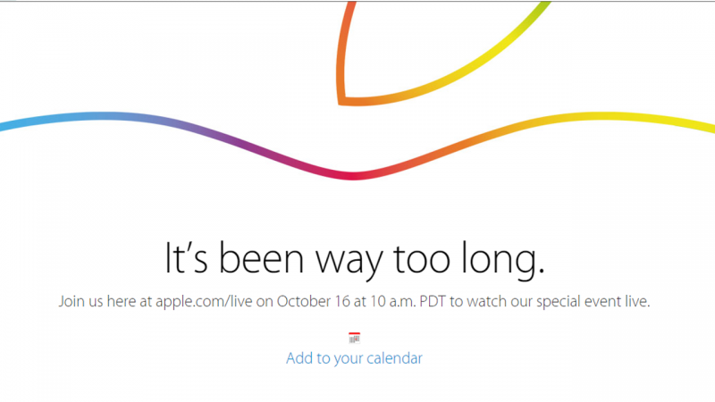 Apple16日に「スペシャルイベント」を開催 ライブストリーミング視聴可能