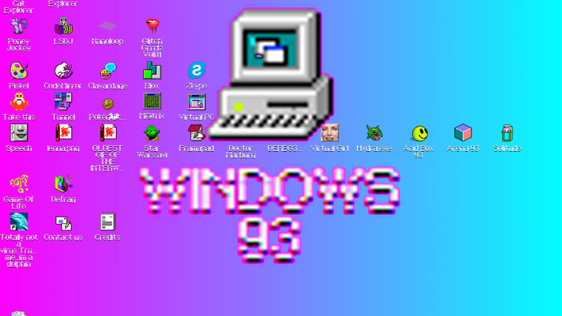 ブラウザーで使えるOS 「Windows 93」がリリース