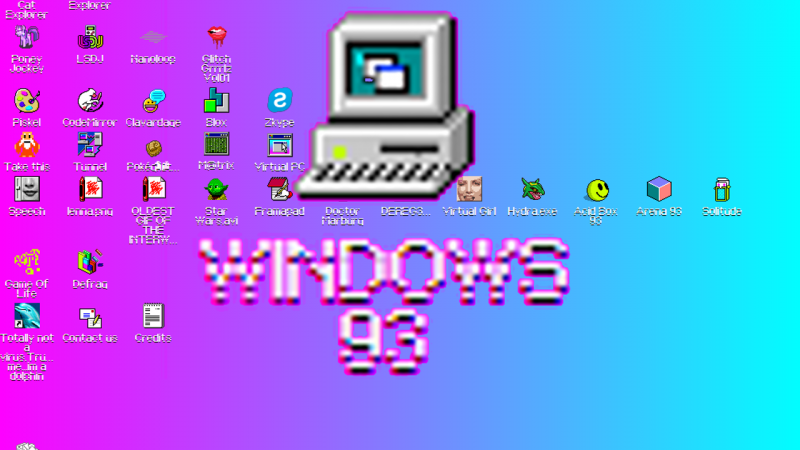 ブラウザーで使えるOS 「Windows 93」がリリース 　