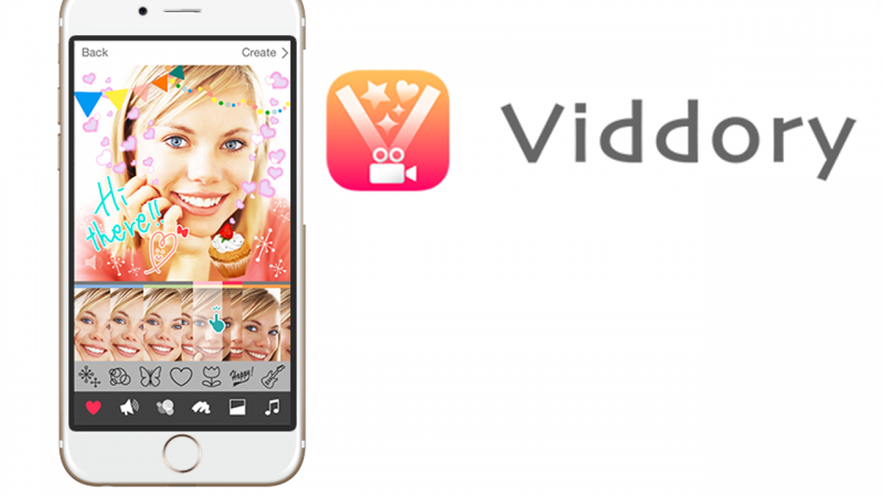 動画をプリクラ風にデコるアプリ「Viddory」 手書きやスタンプでビデオもキラキラに