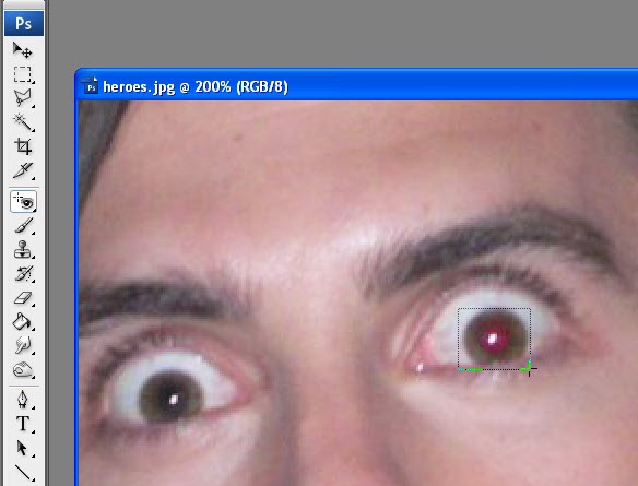 Remover olhos vermelhos no Photoshop 2