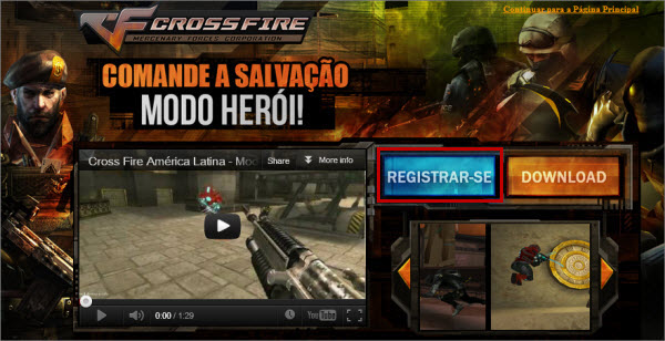 Entrar no Cross Fire