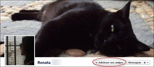 Facebook - enviar pedido de amizade