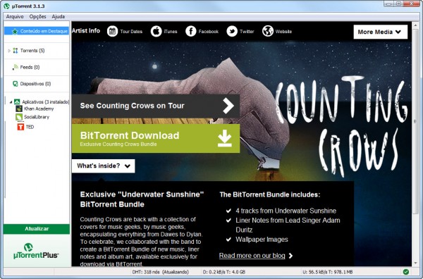 uTorrent - home page