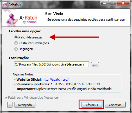 A-Patch para remover publicidade do MSN