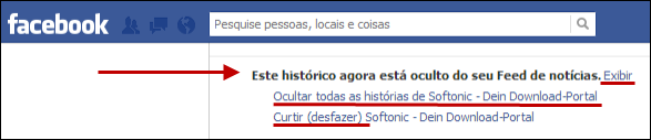 Configuração de Exibição de Conteúdo no Facebook