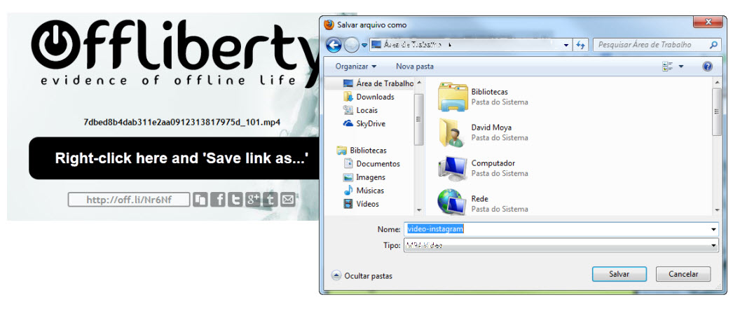 Como baixar vídeos do Instagram