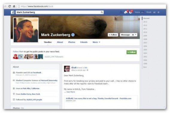 Bug do Facebook permitia …
