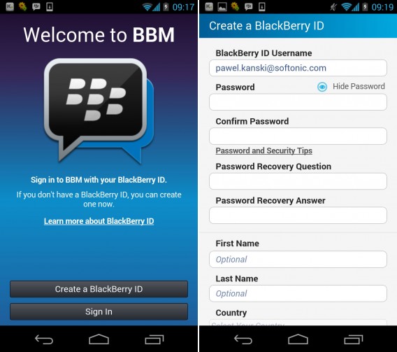 imagem do artigo: BBM para Android vaza na …