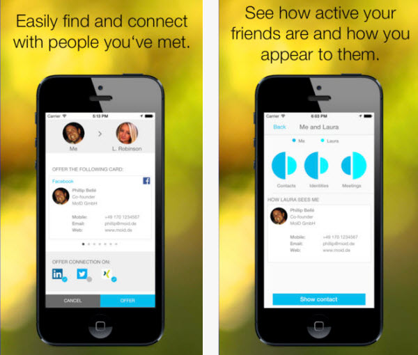 Novo app MoID traz cartões de visitas virtuais para o Android e iOS ...