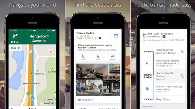 imagem do artigo: Google Maps para iOS é at…