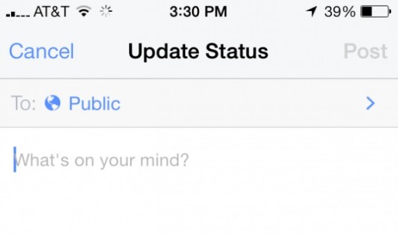 Configuração de privacidade do Facebook no celular