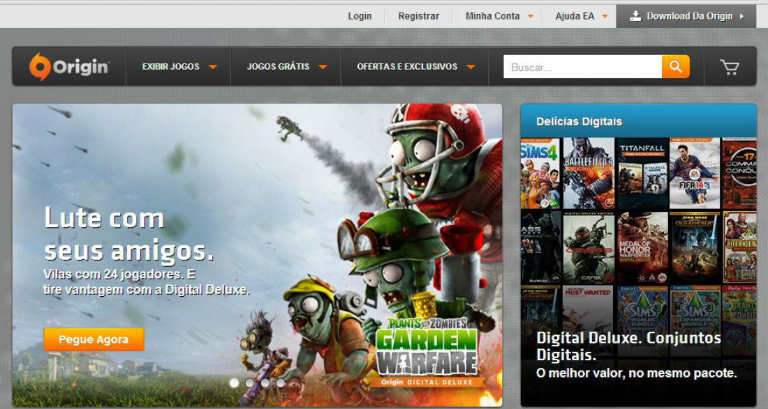 imagem do artigo: Loja online de jogos da E…