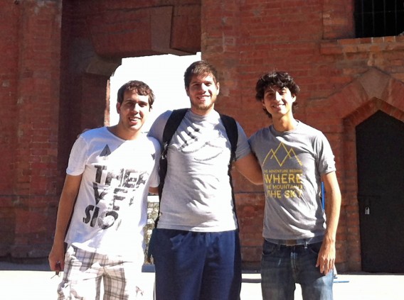 Fundadores do SplitPlay, da esquerda para a direita: Henrique Bejgel, Eric Salama, Rodrigo Coelho