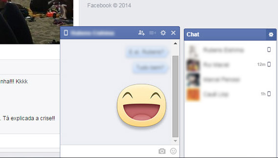 Facebook Messenger inclui emoticons e stickers Facebook Messenger inclui emoticons e stickers