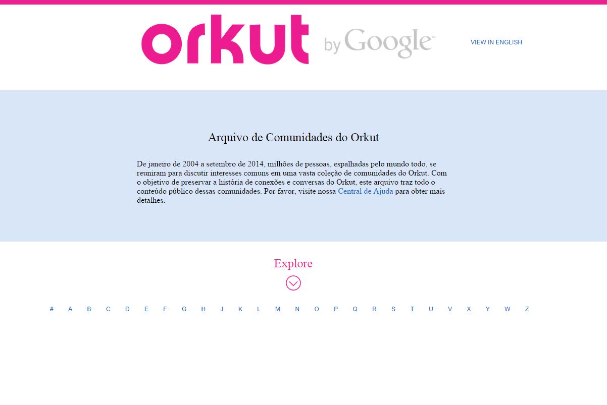 Museu de comunidades do Orkut