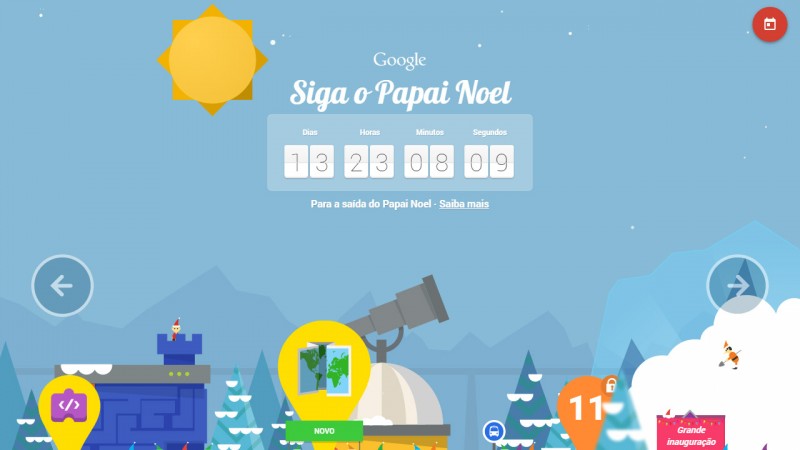 Google distribui presentes de Natal a cada dia de dezembro