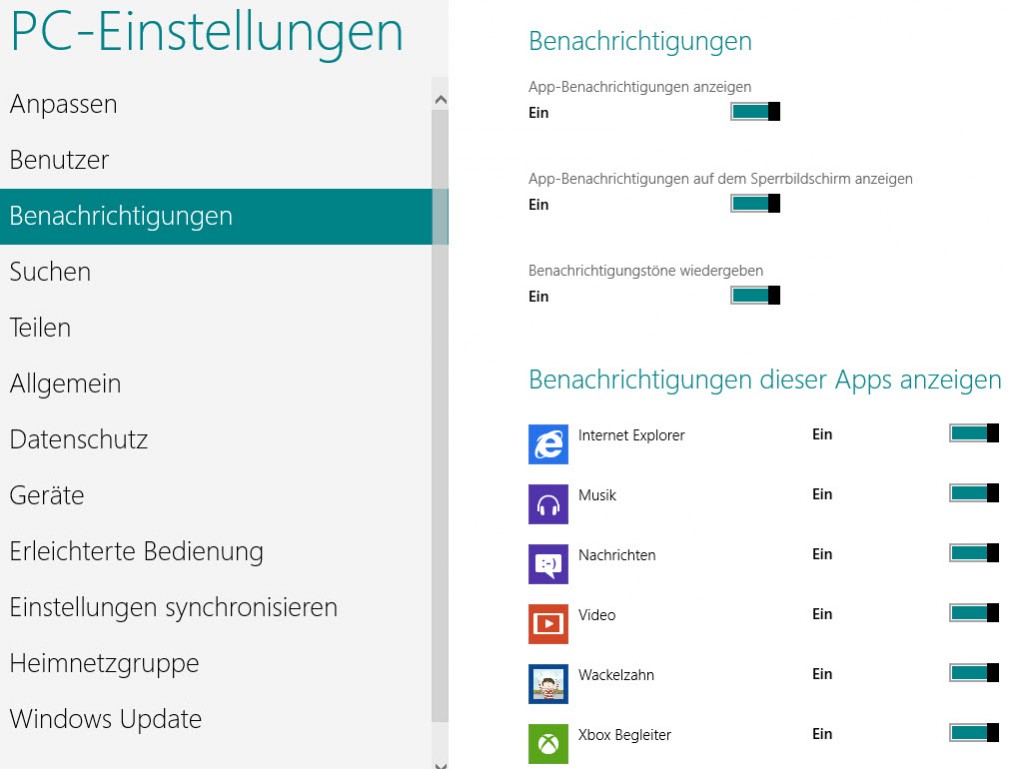 Windows 8 Guide: Das neue Windows 8 Control Panel - Softonic