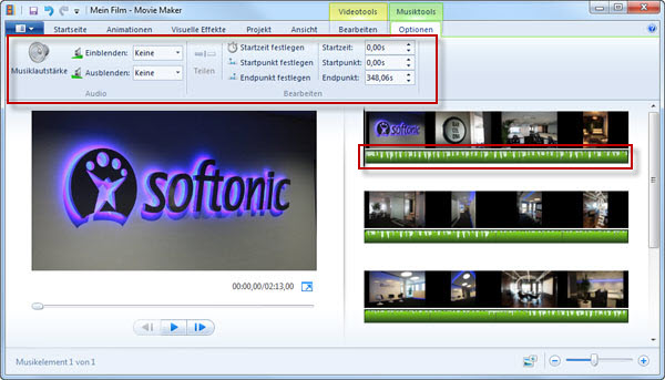 Windows Movie Maker Musik bearbeiten Windows Movie Maker Musik bearbeiten