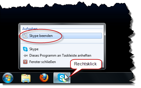 Seaside Multi Skype Launcher - Beenden Seaside Multi Skype Launcher - Beenden