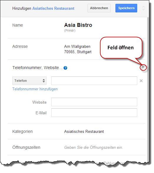 Google Map Maker - Detailsinformationen Google Map Maker - Detailnformationen
