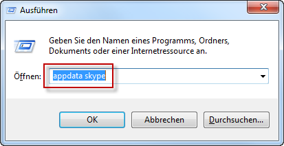 Ausführen appdata skype Ausführen appdata skype