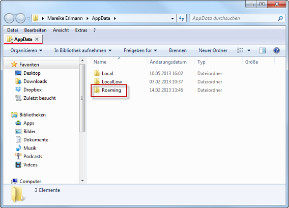 AppData Roaming AppData Roaming