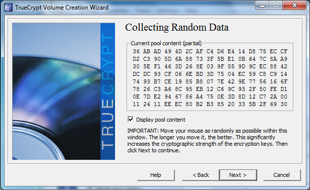 Mova o mouse para aumentar a proteção da senha