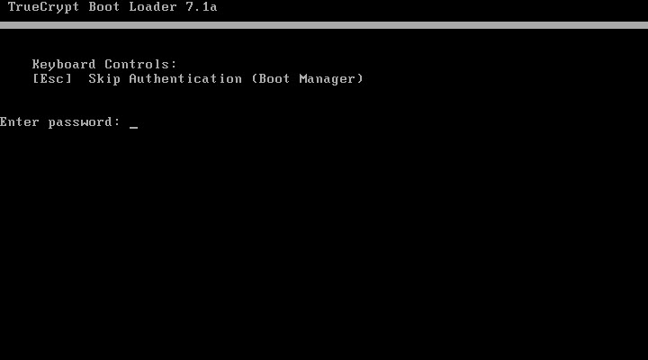 O TrueCrypt testa se a inicialização protegida funciona no PC antes de começar a criptografia