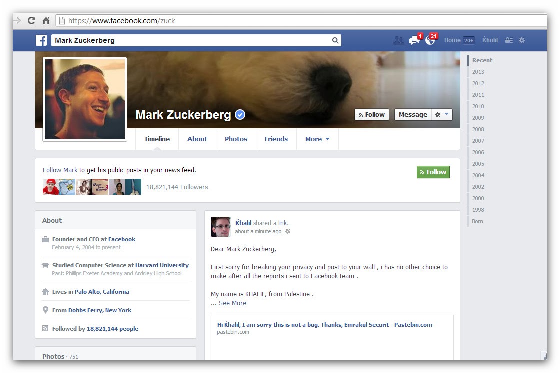 Facebook: Hacker findet S…