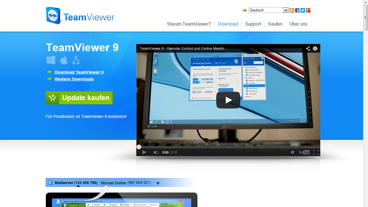 Bild des Artikels: TeamViewer 9 verbessert S…