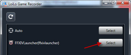 Let's Play - LoiLo Game Recorder select