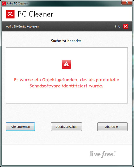 Avira PC Cleaner screenshot