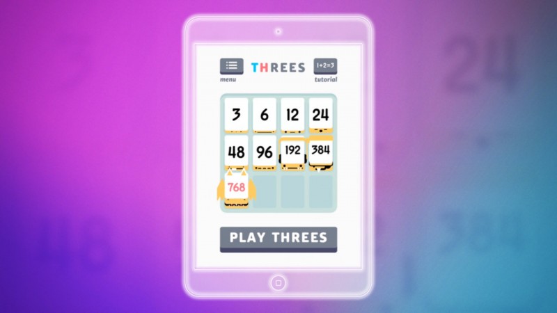 Das Logik-Spiel Threes! fordert jetzt auch Android-Spieler heraus