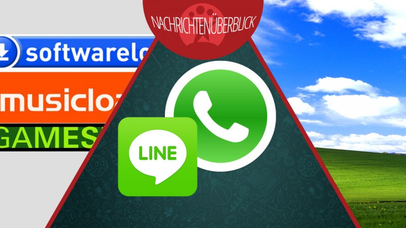 Rekorde bei WhatsApp und Line, Telekom stellt Musicload ein, Windows XP stirbt nicht