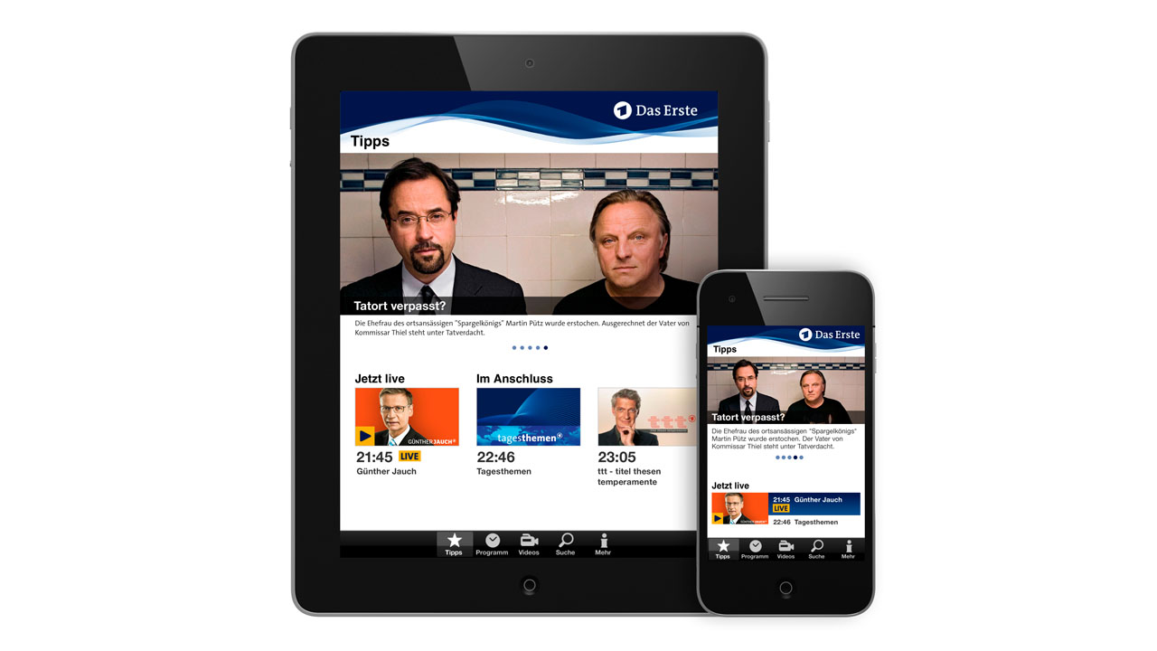 Bild des Artikels: Das Erste für iOS: Die AR…