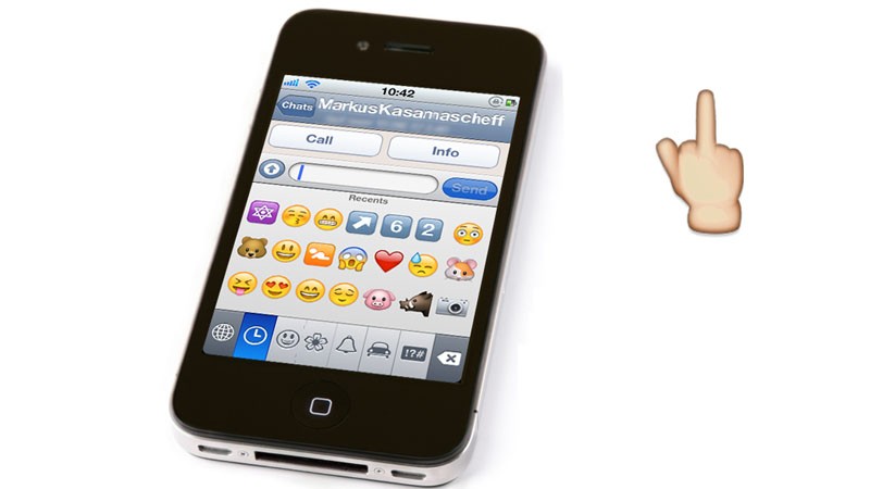 Neue Smileys und Emoji inklusive Mittelfinger für Chat-Apps wie WhatsApp und Telegram