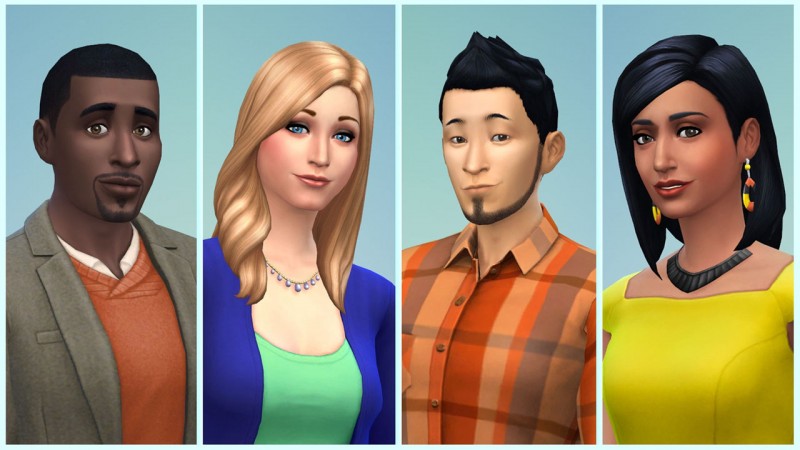 Die Sims 4: Erstelle einen Sim-Funktion zeigt Bearbeitungsmöglichkeiten der Spielfiguren