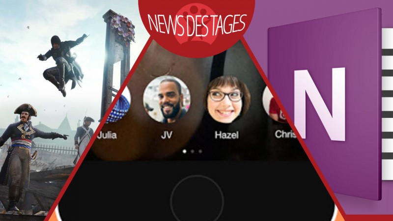 News des Tages: Bolt Messenger-App, OneNote für iOS und Mac, Assassin’s Creed: Unity